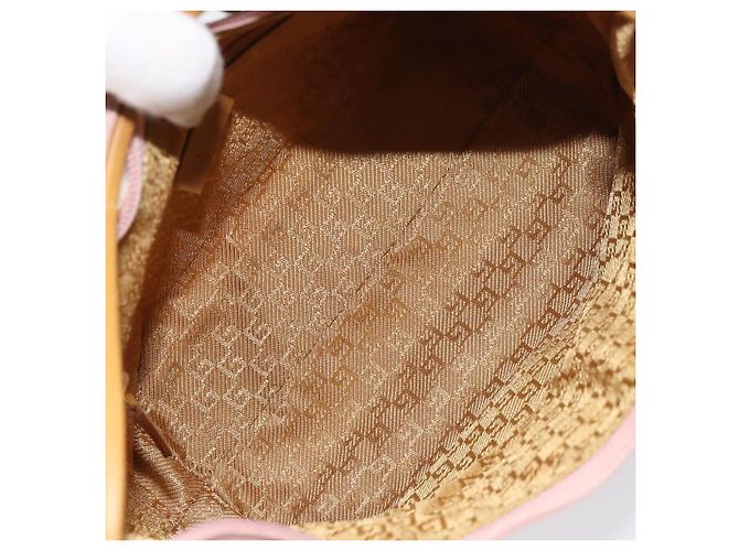 Borsa a Mano GUCCI Camoscio Rosa Oro 001 3386 1705 Auth 158392 D'oro - vista 17