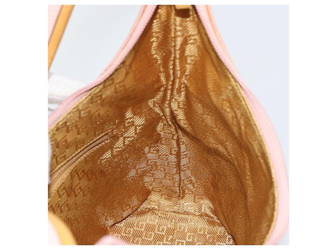 Borsa a Mano GUCCI Camoscio Rosa Oro 001 3386 1705 Auth 158392 D'oro - vista 18