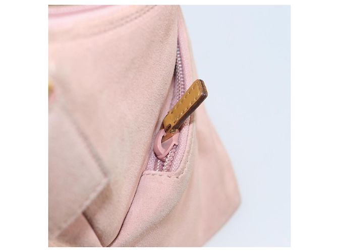 Borsa a Mano GUCCI Camoscio Rosa Oro 001 3386 1705 Auth 158392 D'oro - vista 22