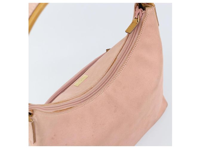 Borsa a Mano GUCCI Camoscio Rosa Oro 001 3386 1705 Auth 158392 D'oro - vista 6