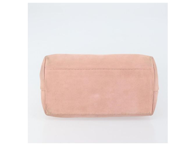 Borsa a Mano GUCCI Camoscio Rosa Oro 001 3386 1705 Auth 158392 D'oro - vista 9