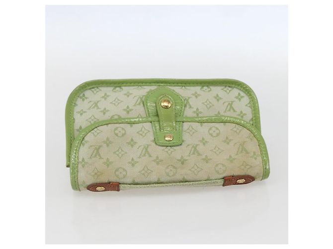 LOUIS VUITTON Monogram Mini Mini Trousse Marie Kate Verde M92935 LV Auth 157946 - vista 5