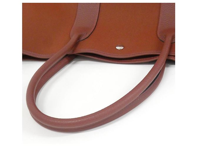 Borsa Hermès Garden Party Voyage Rosso - vista 8