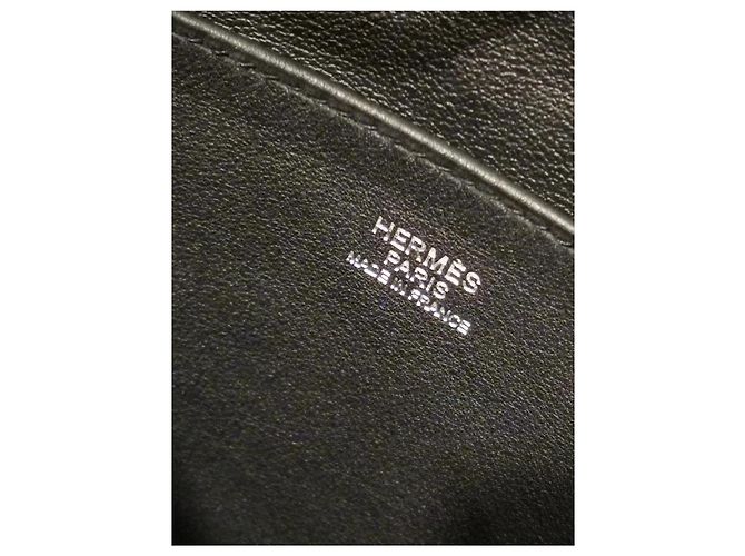 Borsa a secchiello Hermès Licol 17 in pelle nera Nero - vista 6