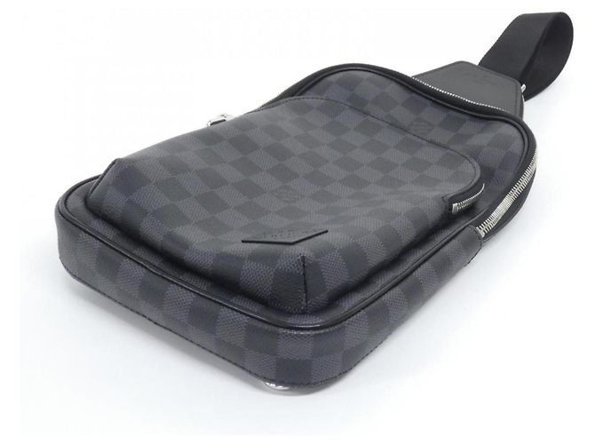 Borsa a tracolla Avenue Damier Graphite Louis Vuitton Damier ebene - vista 3