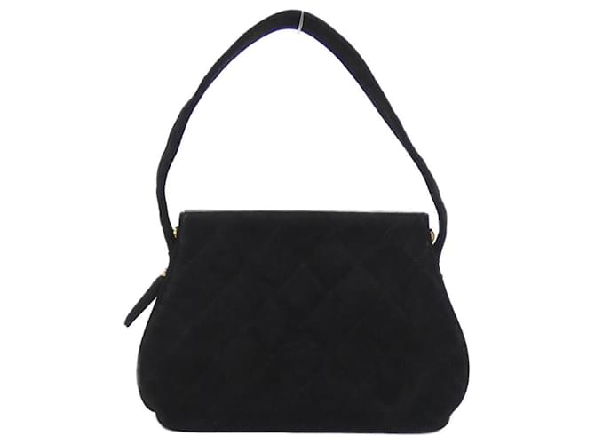 Borsa in suede nera Chanel Nero - vista 2