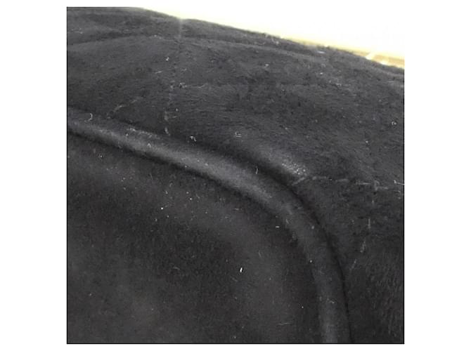 Borsa in suede nera Chanel Nero - vista 3