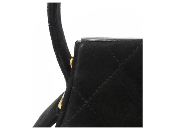 Borsa in suede nera Chanel Nero - vista 8