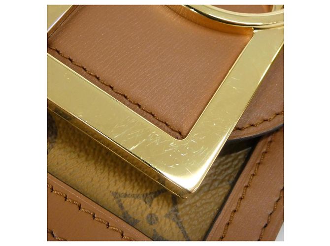 Borsa a Spalla Dauphine Lock XL Monogramma Louis Vuitton Marrone - vista 4
