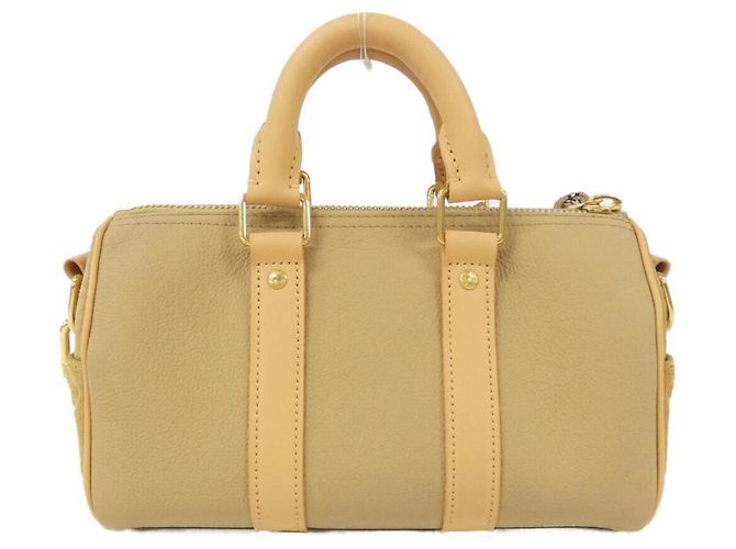 Borsa Boston Keepall Bandoulière Louis Vuitton Beige - vista 2