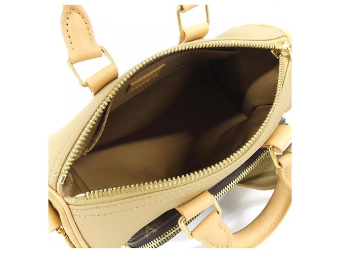 Borsa Boston Keepall Bandoulière Louis Vuitton Beige - vista 8