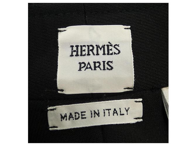 Hermès Short de seda Hermes Negro - vista 5