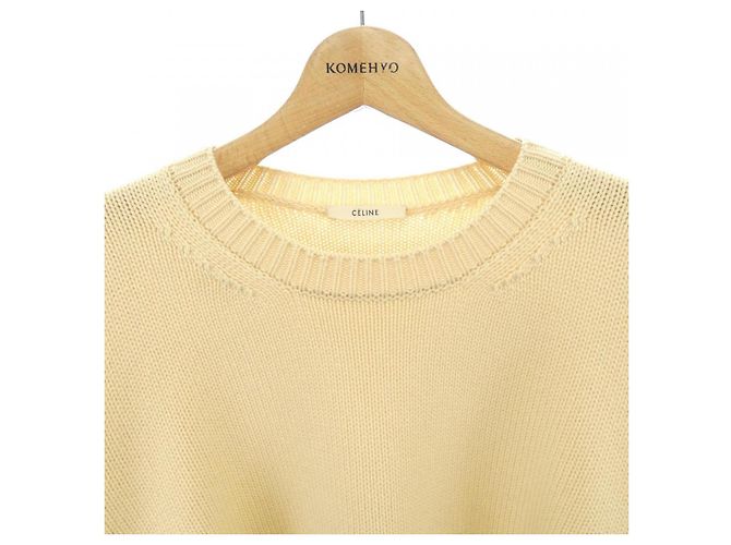 Céline Tejido de cachemira Celine Amarillo - vista 5