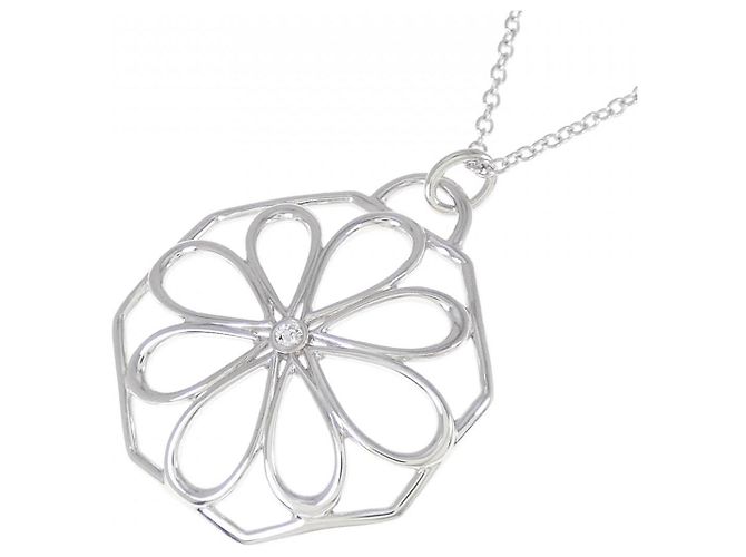Collana Tiffany & Co. in oro bianco 18K e diamanti D'oro - vista 3