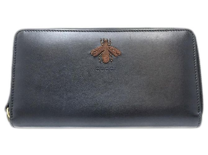 Portafoglio lungo Gucci Animalier Bee Nero - vista 10