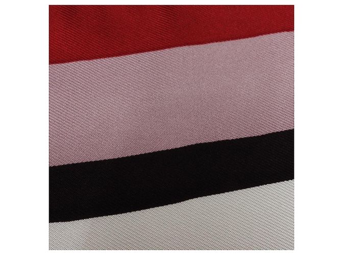 Sciarpa di seta rossa Louis Vuitton Rosso - vista 4