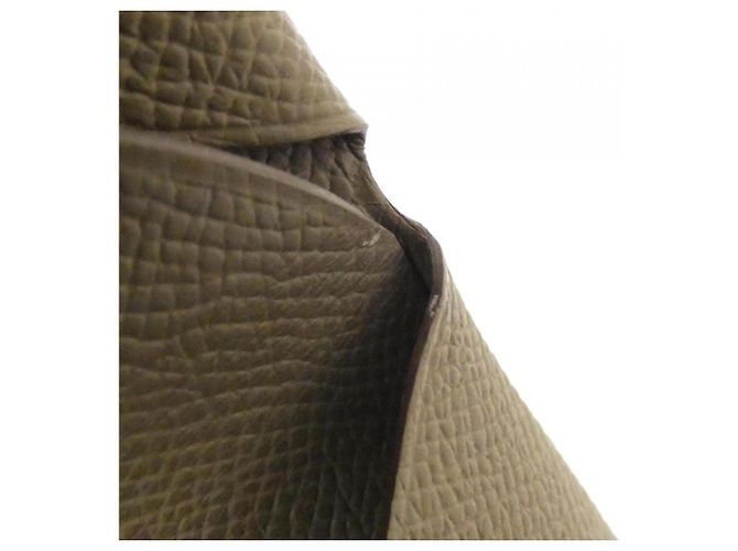 Monedero Calvi Duo de Hermès en gris Etoupe Gris pardo - vista 4