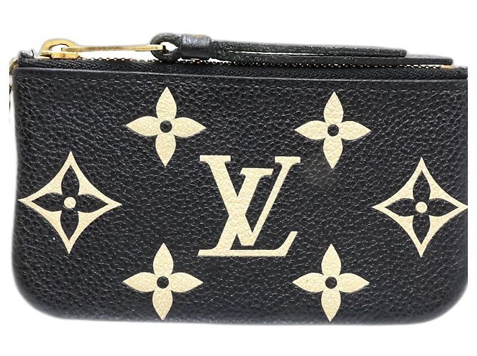 Monedero de cuero Monogram Empreinte Louis Vuitton Negro Beige - vista 2