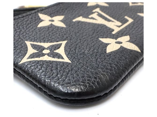 Monedero de cuero Monogram Empreinte Louis Vuitton Negro Beige - vista 4