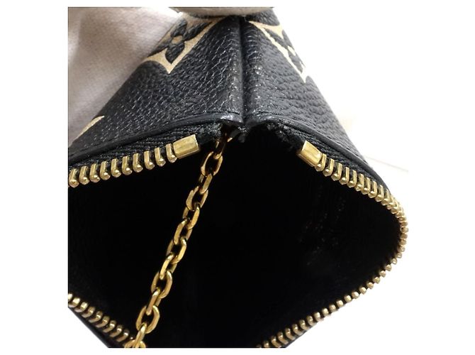 Monedero de cuero Monogram Empreinte Louis Vuitton Negro Beige - vista 5