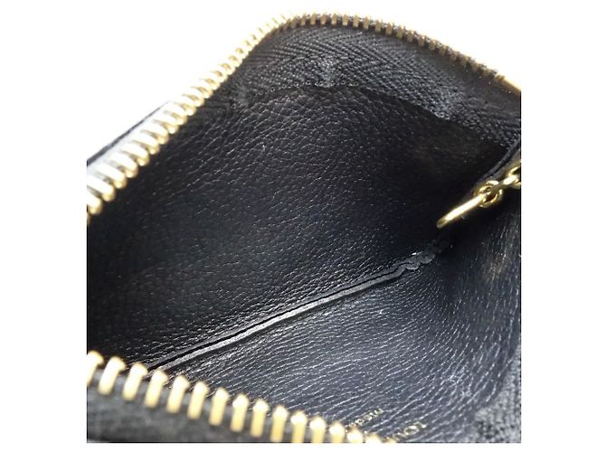 Monedero de cuero Monogram Empreinte Louis Vuitton Negro Beige - vista 7