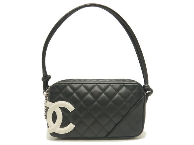 Borsa Pouch Chanel Ligne Cambon Nero Bianco - vista 10