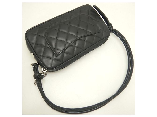 Borsa Pouch Chanel Ligne Cambon Nero Bianco - vista 3