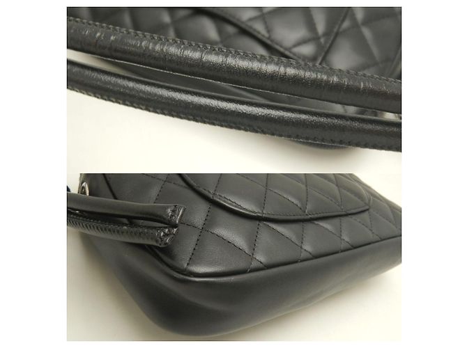 Borsa Pouch Chanel Ligne Cambon Nero Bianco - vista 5