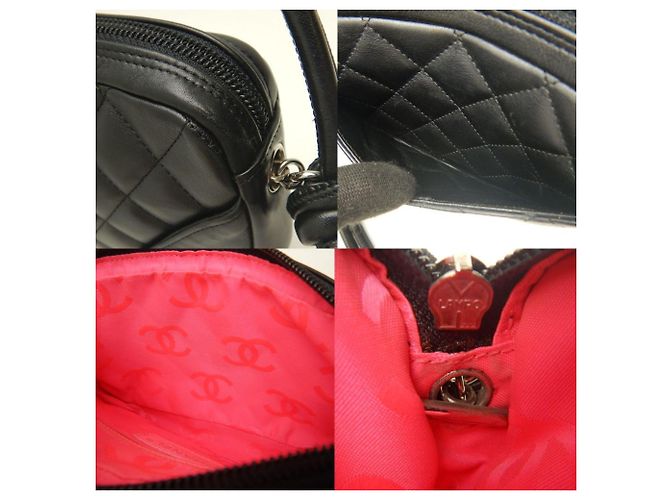 Borsa Pouch Chanel Ligne Cambon Nero Bianco - vista 8
