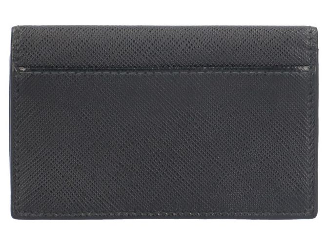 Prada Saffiano Leather Business Card Case Black - view 2
