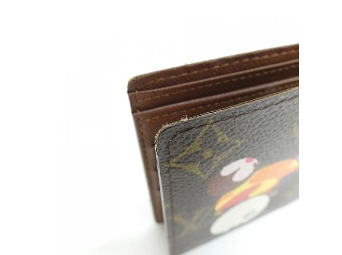 Louis Vuitton Monogram Porte-Bie Kreditkartenbörse Monet Braun - Ansicht 3