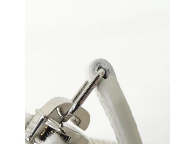 Bolso de piel de ternera texturizada Chanel AP4811 Blanco - vista 8