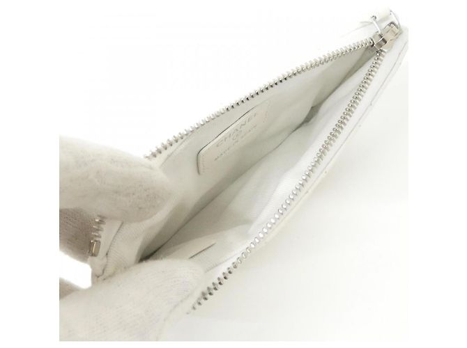 Bolso de piel de ternera texturizada Chanel AP4811 Blanco - vista 9