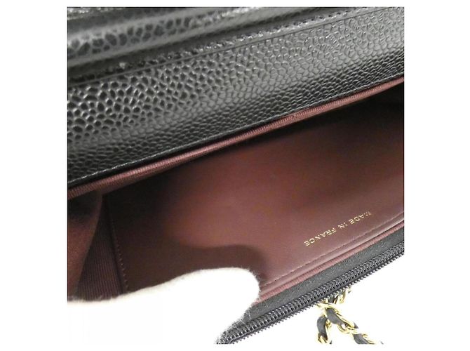 Timeless Chanel Portafoglio Classico a Catena Senza Tempo Nero Bordò - vista 10