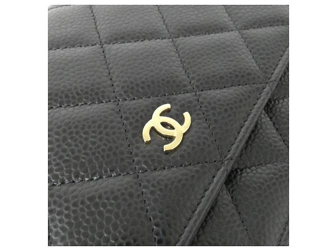 Timeless Chanel Portafoglio Classico a Catena Senza Tempo Nero Bordò - vista 5