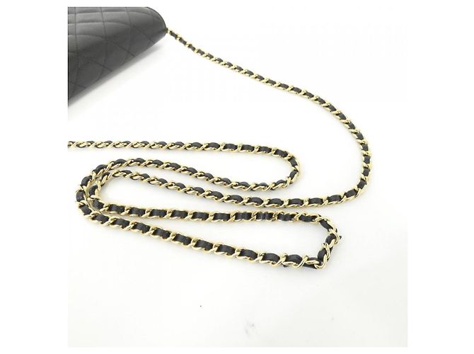 Timeless Chanel Portafoglio Classico a Catena Senza Tempo Nero Bordò - vista 6