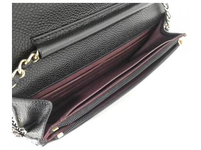 Timeless Chanel Portafoglio Classico a Catena Senza Tempo Nero Bordò - vista 9