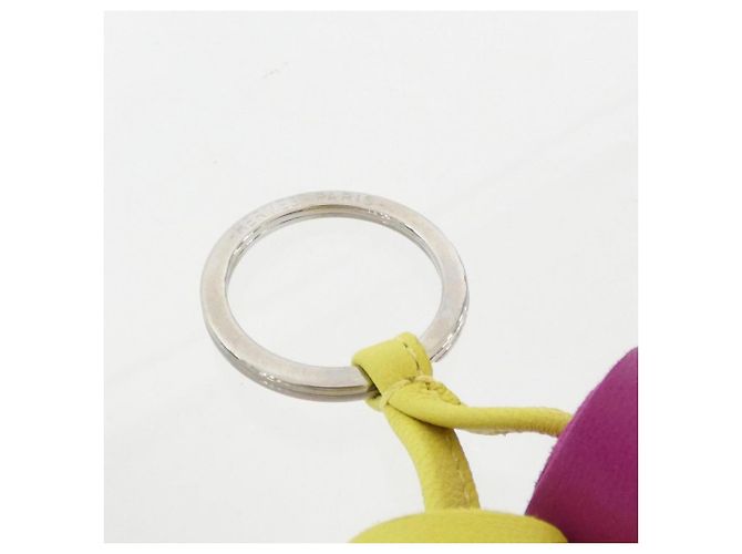 Ring Portachiavi Hermès Carmen Unodos 077895CJ D'oro Porpora - vista 3