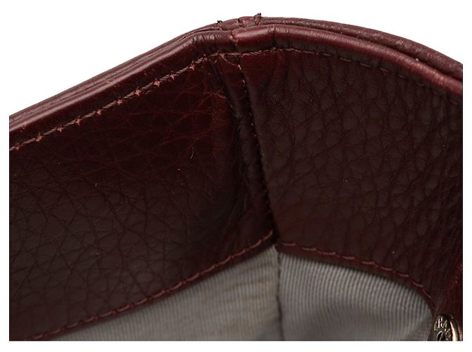 Executive Chanel Rosso Piccola Borsa in Pelle di Vitello Esecutiva Cerf Bordò - vista 10