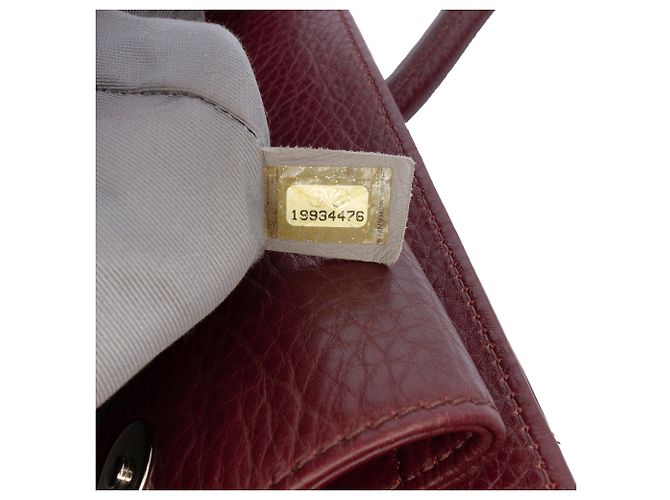 Executive Chanel Rosso Piccola Borsa in Pelle di Vitello Esecutiva Cerf Bordò - vista 6