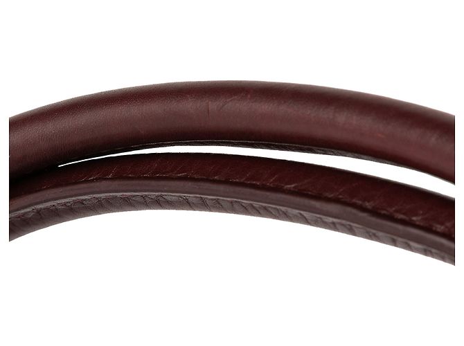 Executive Chanel Rosso Piccola Borsa in Pelle di Vitello Esecutiva Cerf Bordò - vista 9
