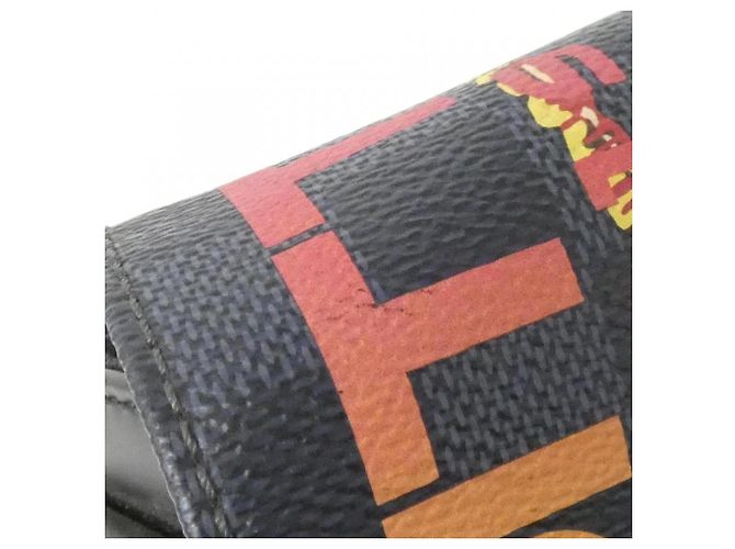 Borsa a Spalla District Damier Cobalt di Louis Vuitton Nero Blu - vista 6