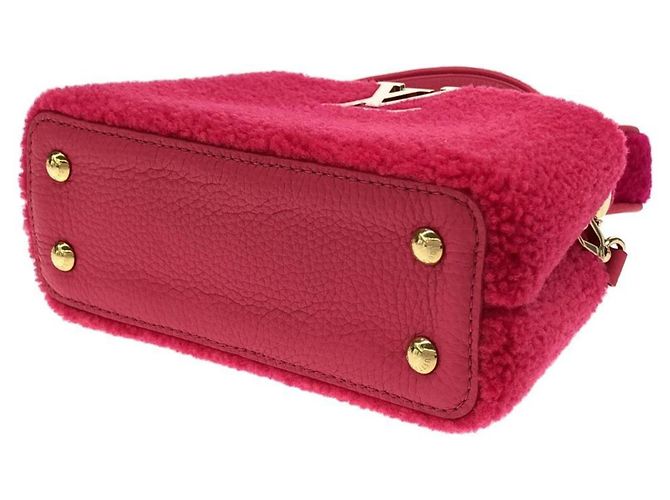 Borsa a mano Capucines Mini Louis Vuitton Fuschia - vista 3
