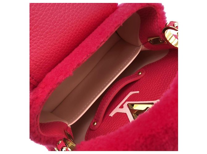 Borsa a mano Capucines Mini Louis Vuitton Fuschia - vista 7