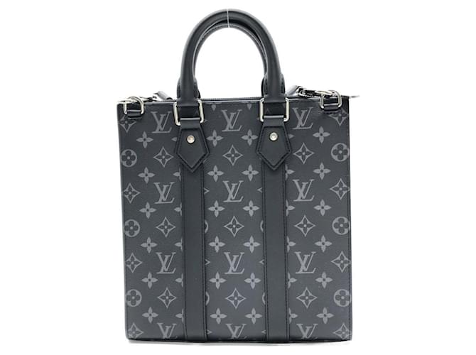 Borsa Cross Sac Plat Monogram Eclipse Louis Vuitton Nero - vista 2