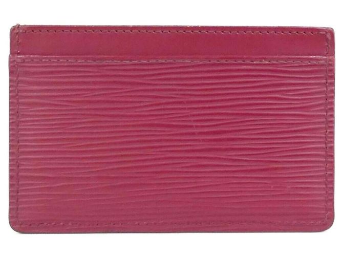 Estuche para tarjetas Louis Vuitton Epi M60327 Fucsia - vista 2