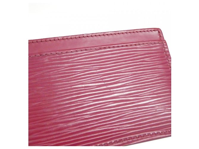 Estuche para tarjetas Louis Vuitton Epi M60327 Fucsia - vista 5