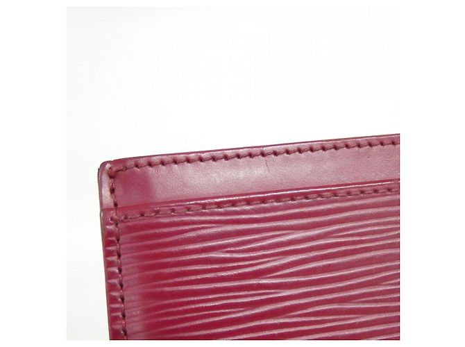 Estuche para tarjetas Louis Vuitton Epi M60327 Fucsia - vista 6