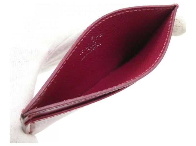Estuche para tarjetas Louis Vuitton Epi M60327 Fucsia - vista 8