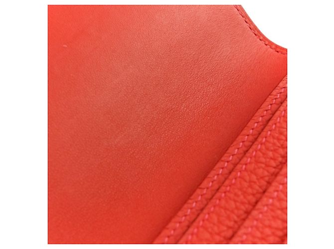Hermès Dogon Lange Brieftasche Rot - Ansicht 10